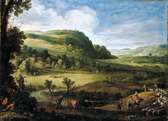 Paul Bril An Extensive Landscape France oil painting art